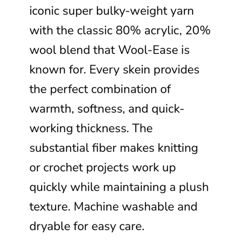 Lion Brand THICK & QUICK Wool Blend Yarn KALE - Picture 4 of 4